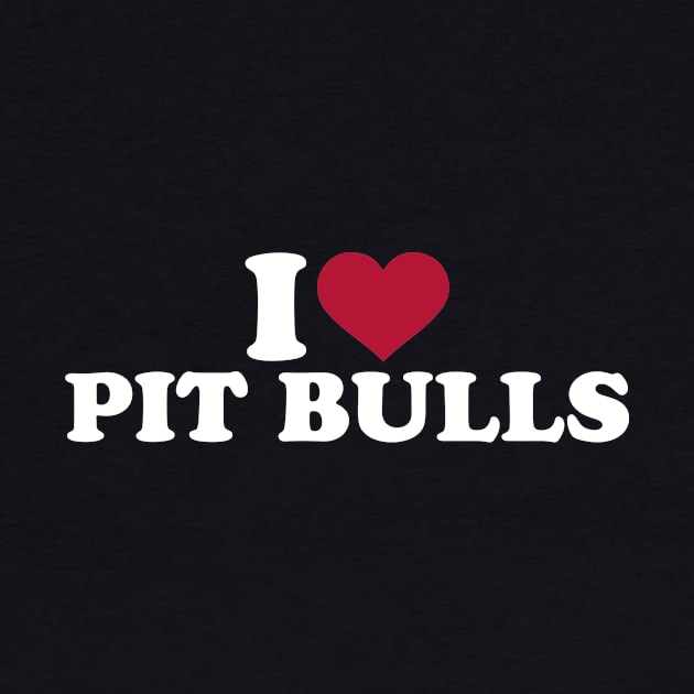 I love Pit Bulls by Designzz